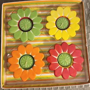 Pacific Rim Retro Flower Tea Lights